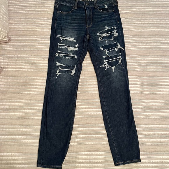 AE 360 ne(x)t level high waisted jegging size 8 regular dark wash - Picture 3 of 8